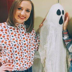 Vintage Jack-O-Lantern Halloween Turtleneck